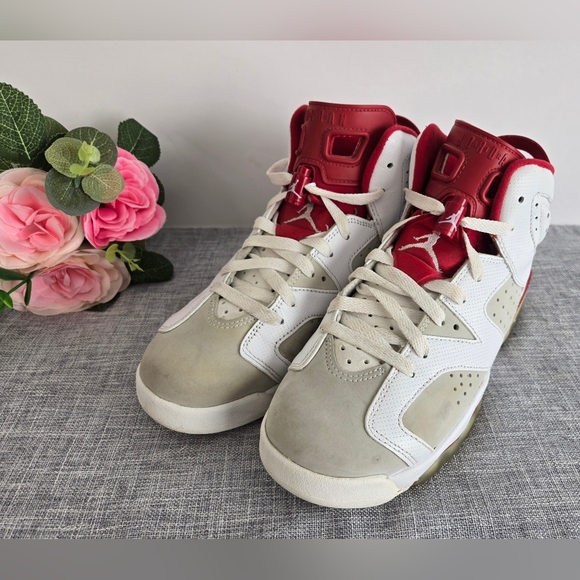Nike Other - Air Jordan Retro 6 VI “Alternate‎ Hare” Gym Red (384665-113) 2016 US Size 7Y